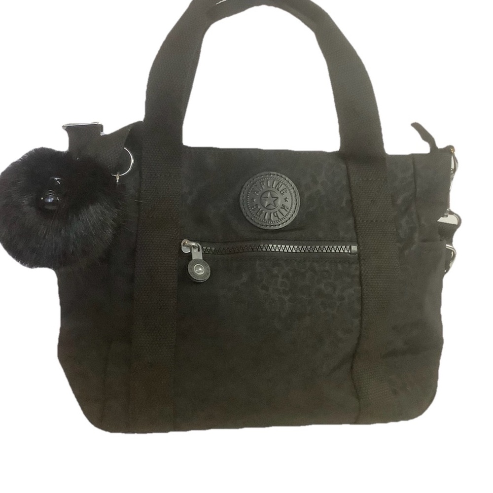 Kipling Black JAYLA Small Shimmering Spot Bag nwt - Picture 9 of 16